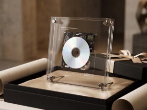 This Clear Acrylic CD Player Turns Your Music Collection Into Kinetic Art