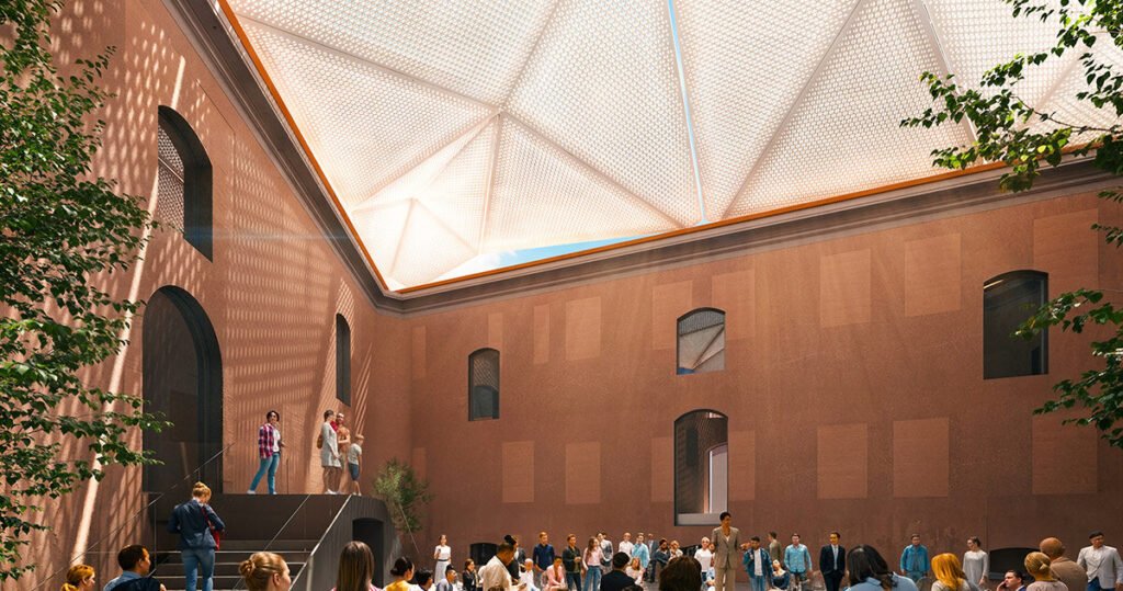 carlo ratti associati previews a kinetic canopy for modena’s former hospital