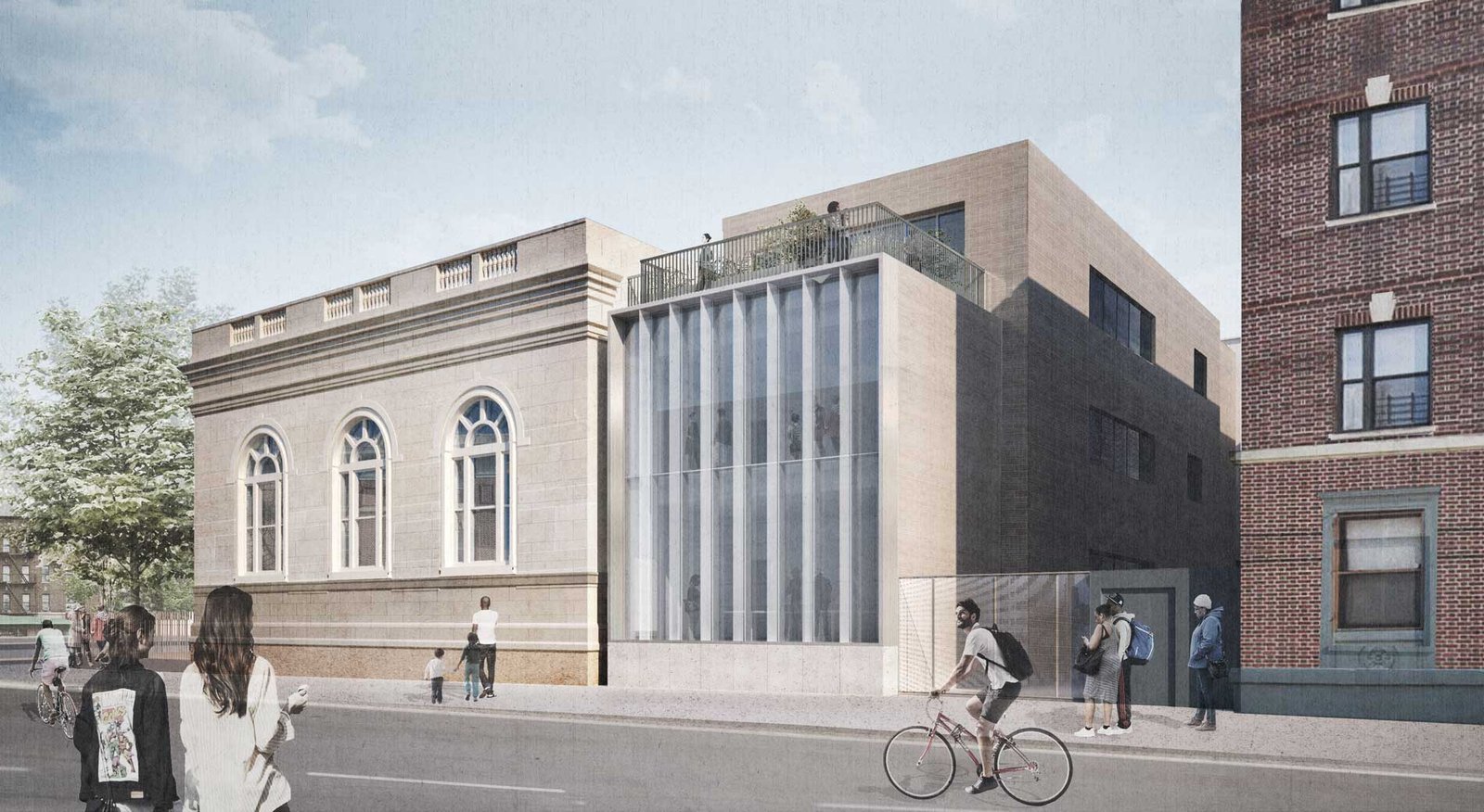 Eastern Parkway Library redesign by Allied Works breaks ground