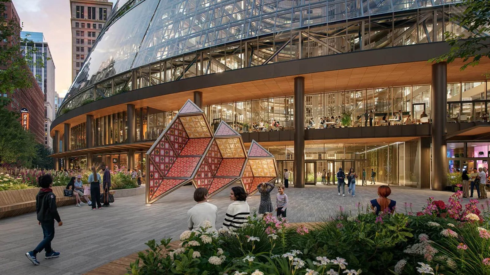 Google shares Thompson Center renderings for Chicago flagship