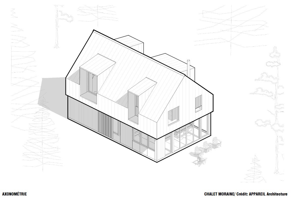 Architectural drawings of Chalet Moraine reveal the home